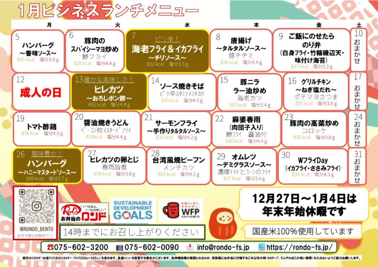 1月ビジネスランチ